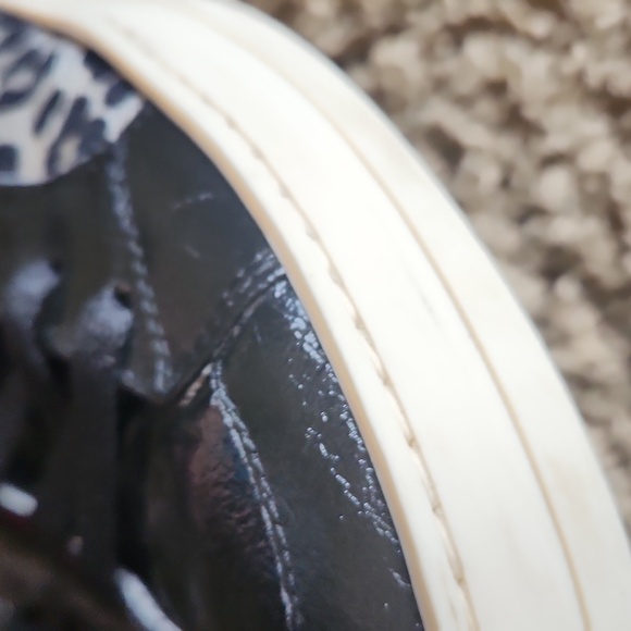 P448 Made In Italy Stylish Women's Leopard Print High-Top Sneakers With Zippers - Picture 13 of 16